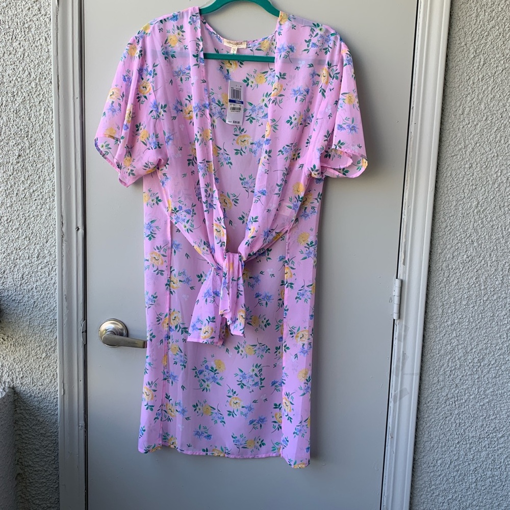 Floral sheet outer wear